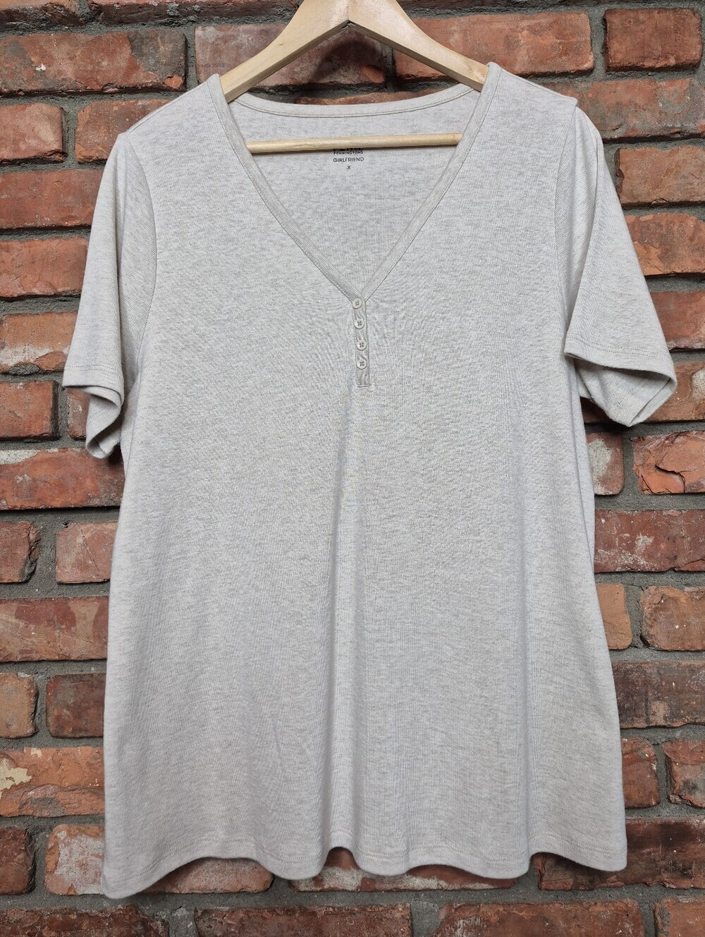 Penningtons Girlfriend Tee Bundle Green & Oatmeal Size X Plus Size - Picture 3 of 9